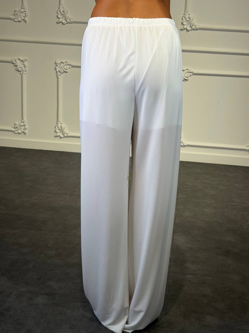 Pantaloni Palazzo Velati con Fodera Interna e Vita Elasticizzata - Dverso Fashion