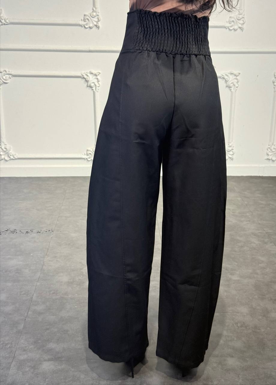 pantaloni palazzo vita alta con zip - Dverso Fashion