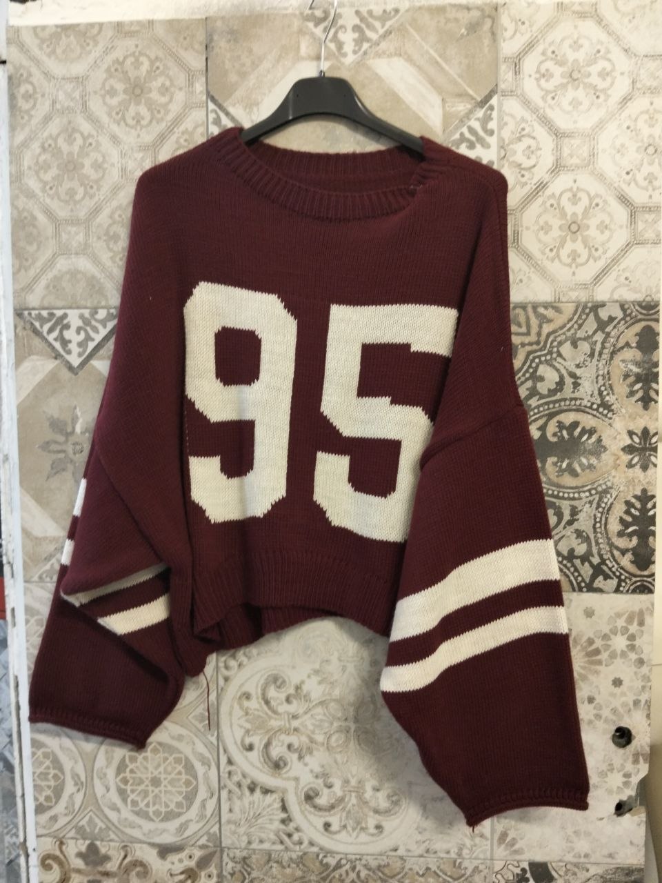 Maglione oversize in maglia