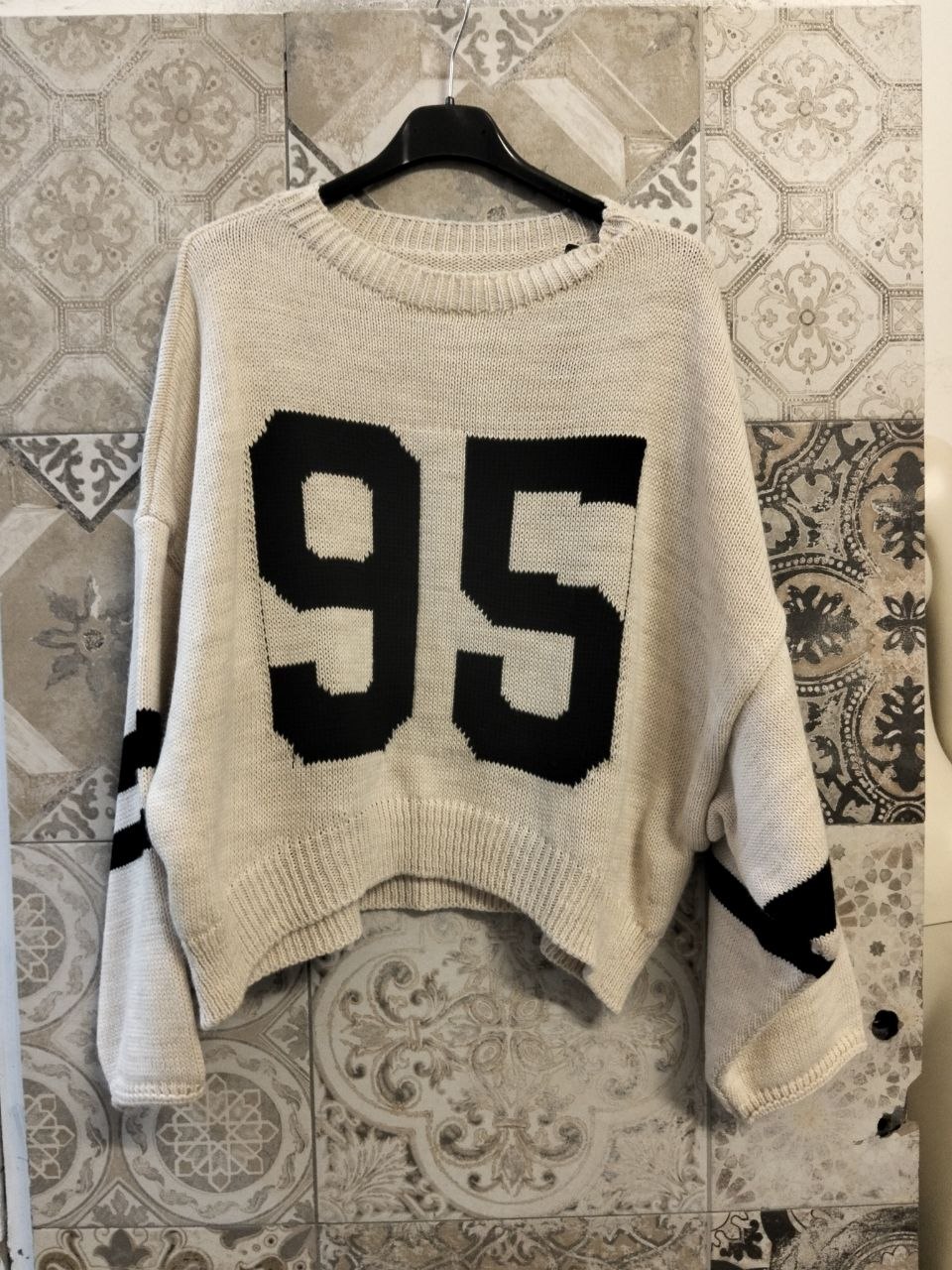 Maglione oversize in maglia