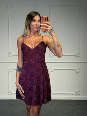 abito caterina ampio in pizzo