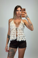 top frange e pailettes regolabile