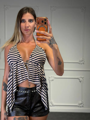 top regolabile a righe