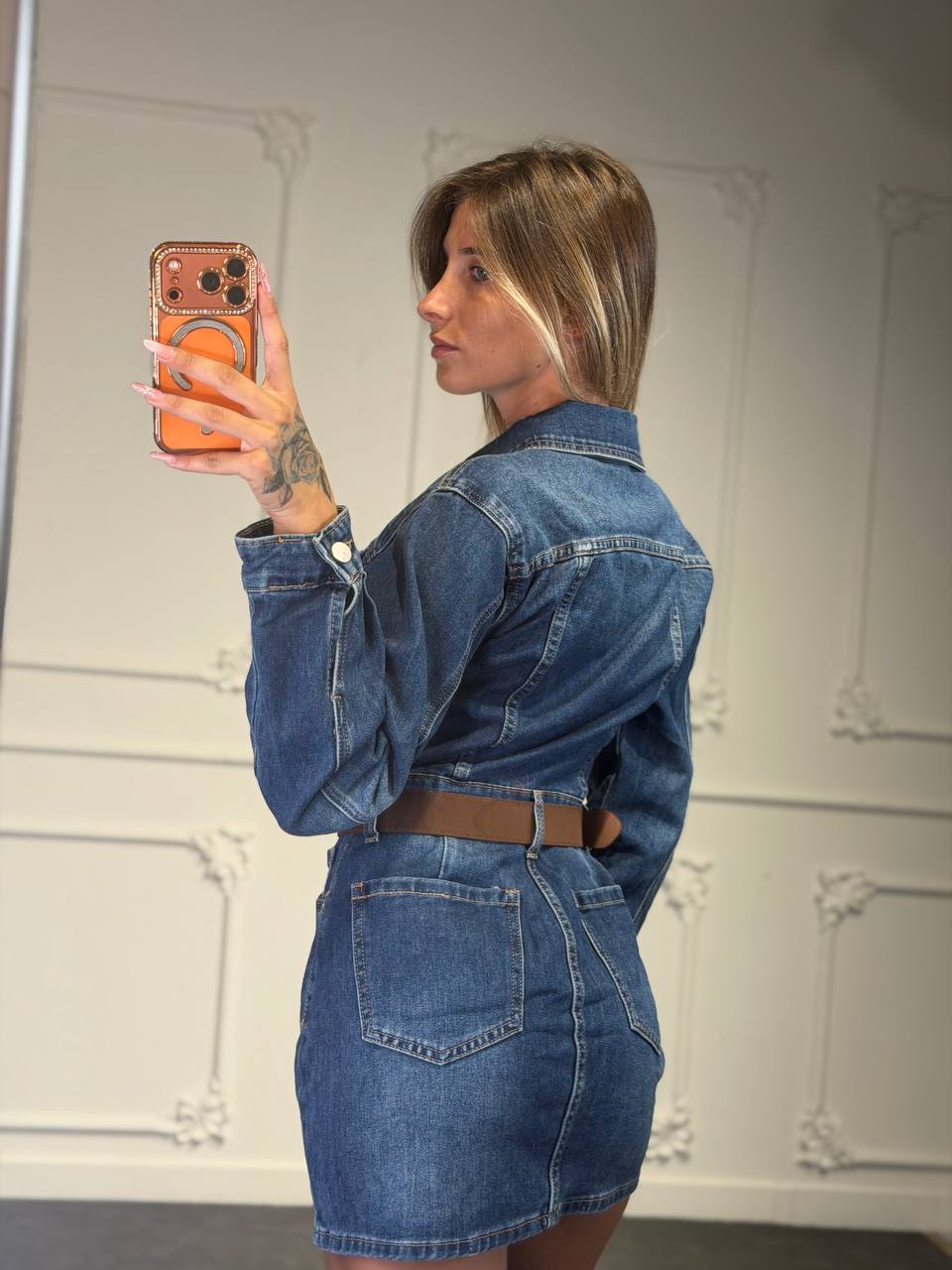 abito camicia jeans