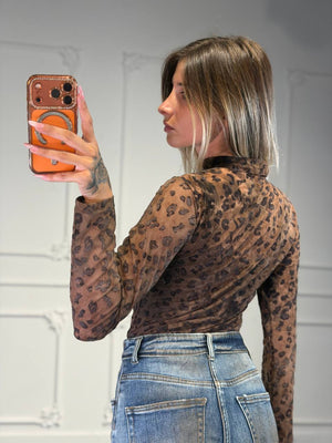 maglia chain leopardata