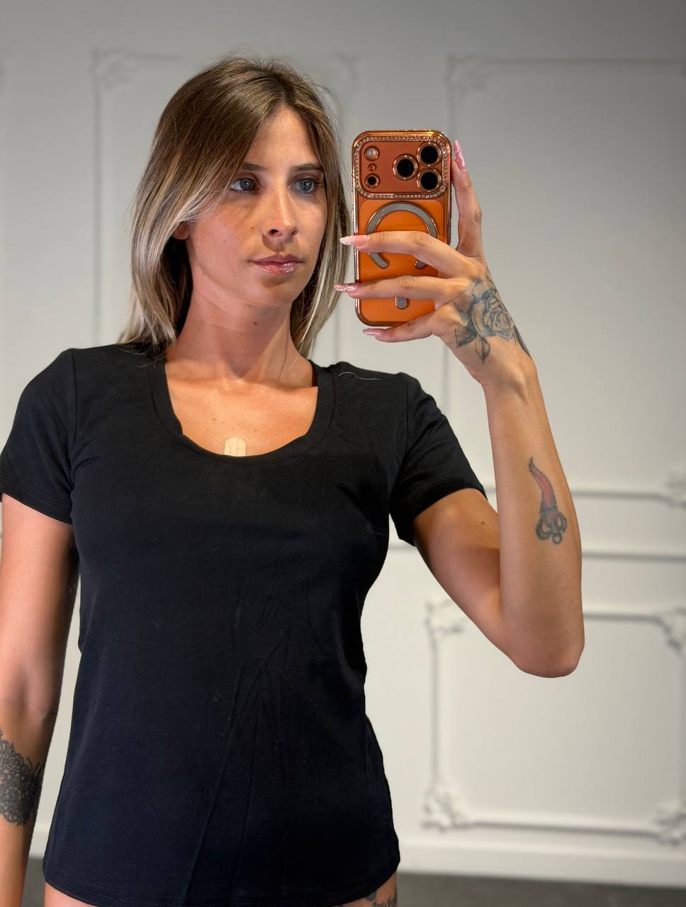 maglia basic maniche corte