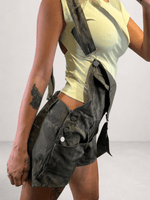salopette corta militare - Dverso Fashion