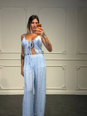 set candy in cotone ricamato - Dverso Fashion