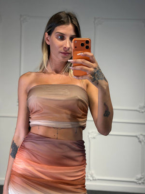 set cleopatra 2 pezzi sfumato - Dverso Fashion