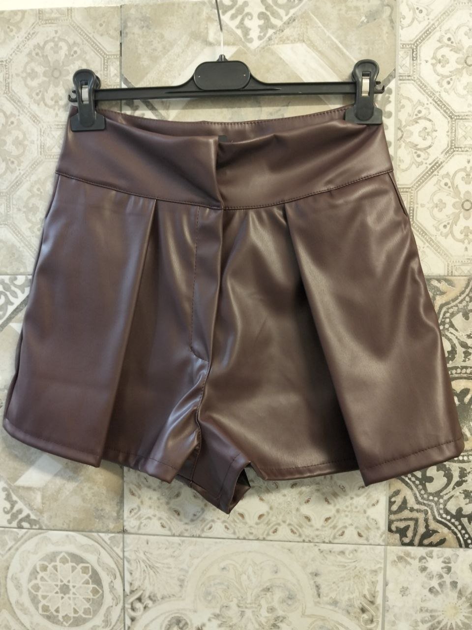 shorts livia in pelle - Dverso Fashion