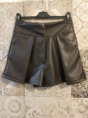 shorts livia in pelle - Dverso Fashion