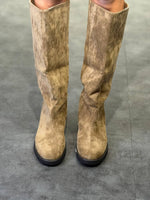 stivale scamosciato alto - Dverso Fashion