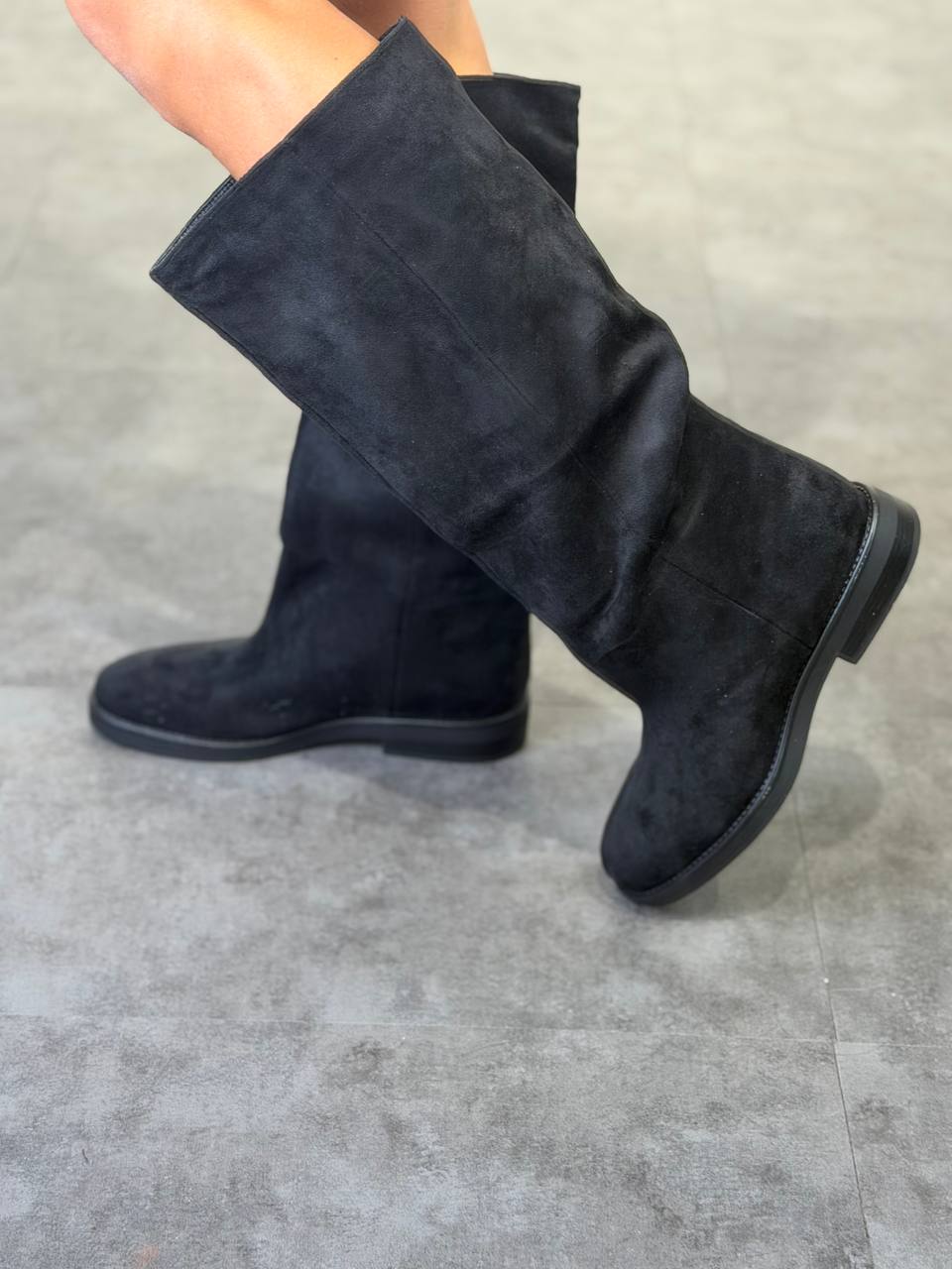 stivale scamosciato alto - Dverso Fashion