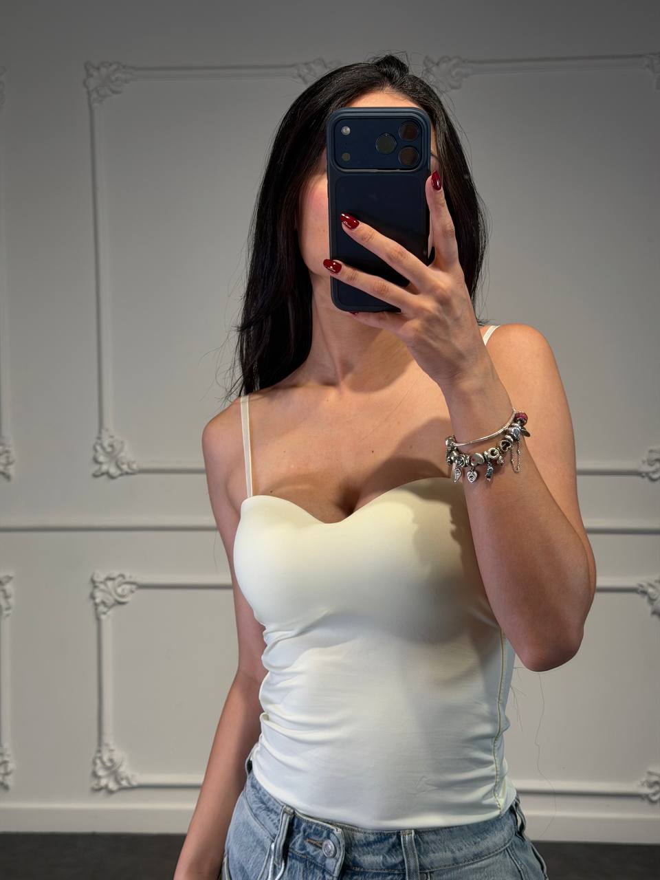 top in licra liscia - Dverso Fashion