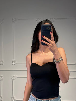 top in licra liscia - Dverso Fashion