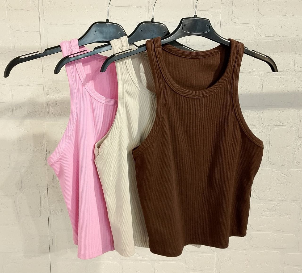 TOP SEMPLICE A COSTINE - Dverso Fashion