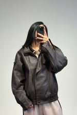 guacchetto bomber in pelle