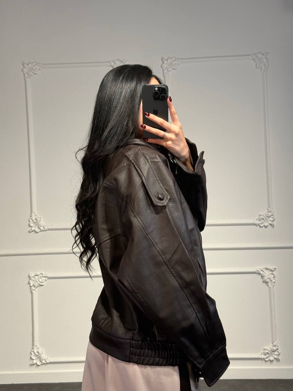 guacchetto bomber in pelle