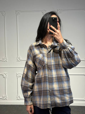 camicia con maniche a palloncino