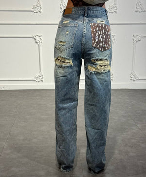 jeans tasca glitter bambi