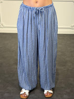 pantalone ampio a quadri