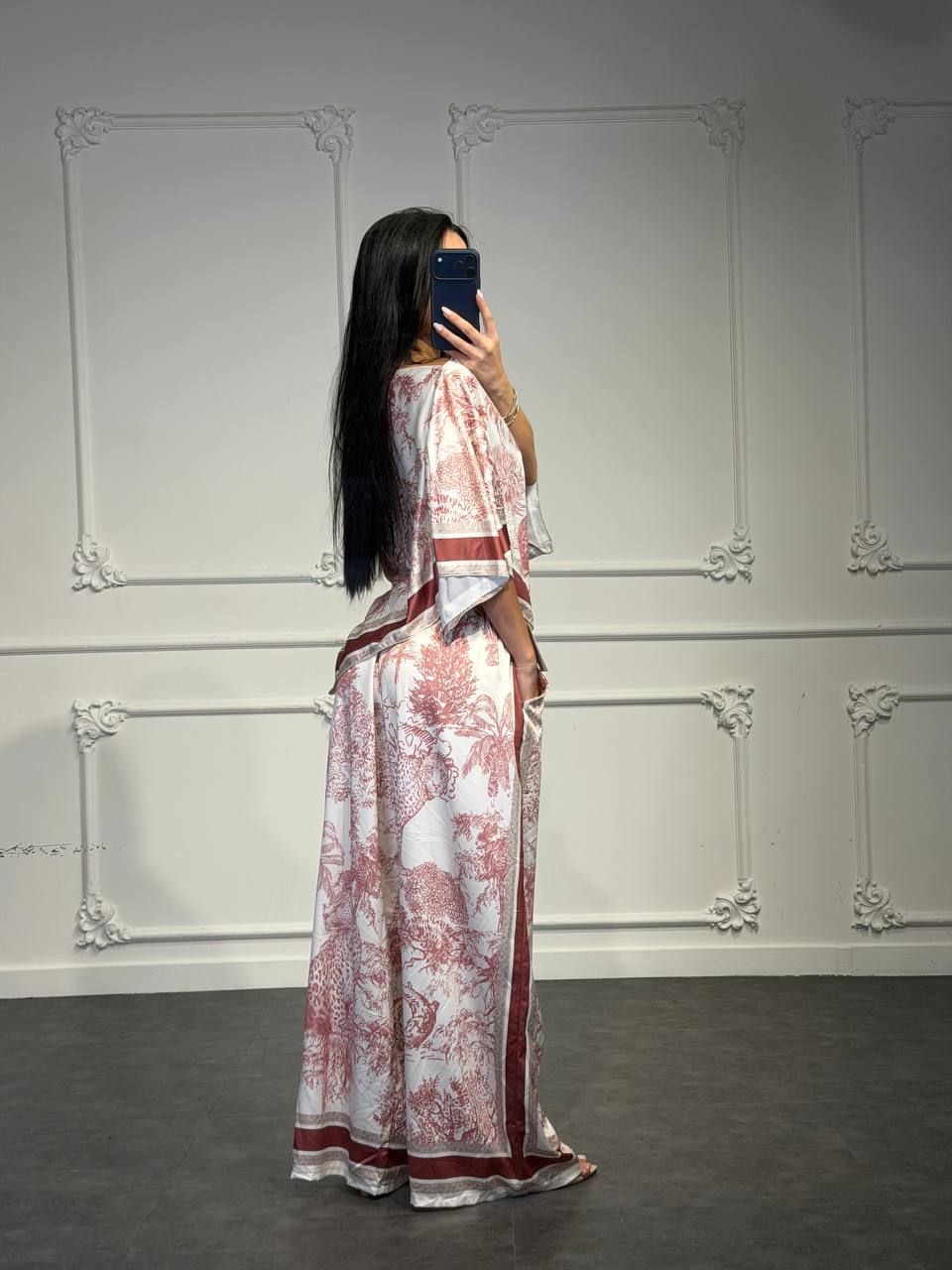Coordinato Donna Due Pezzi con Top a Foulard e Pantaloni Palazzo, Stampa Tropicale A