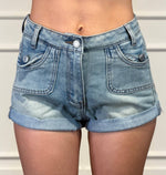shorts con risvolto
