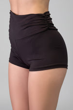 culotte lisa con drappeggio laterale