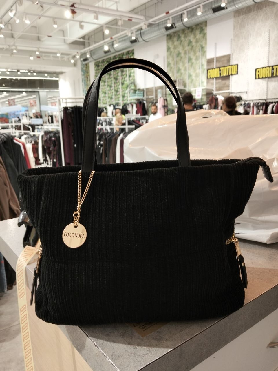 borsa velluto