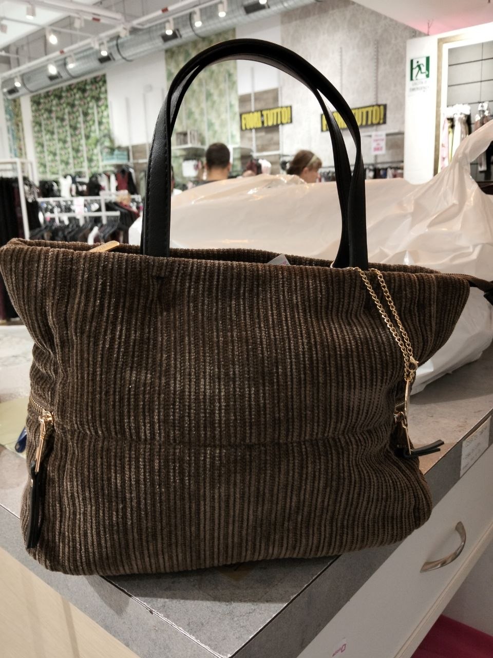 borsa velluto