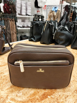 borsa tracolla doppia zip