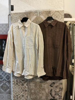 camicia men lunga a righe