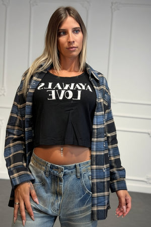 camicia con canotta always love