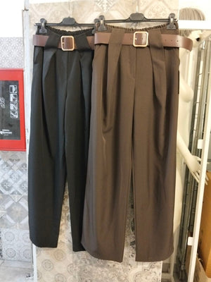 pantalone office con cintura