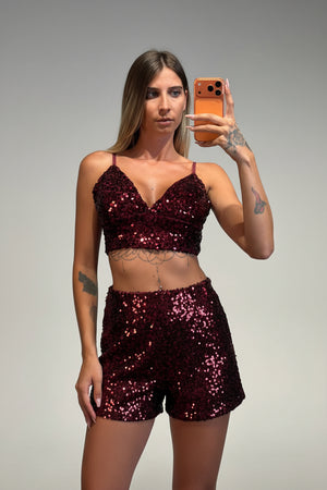 top amanda con paillettes