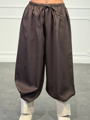 Pantaloni palazzo  con vita elasticizzata