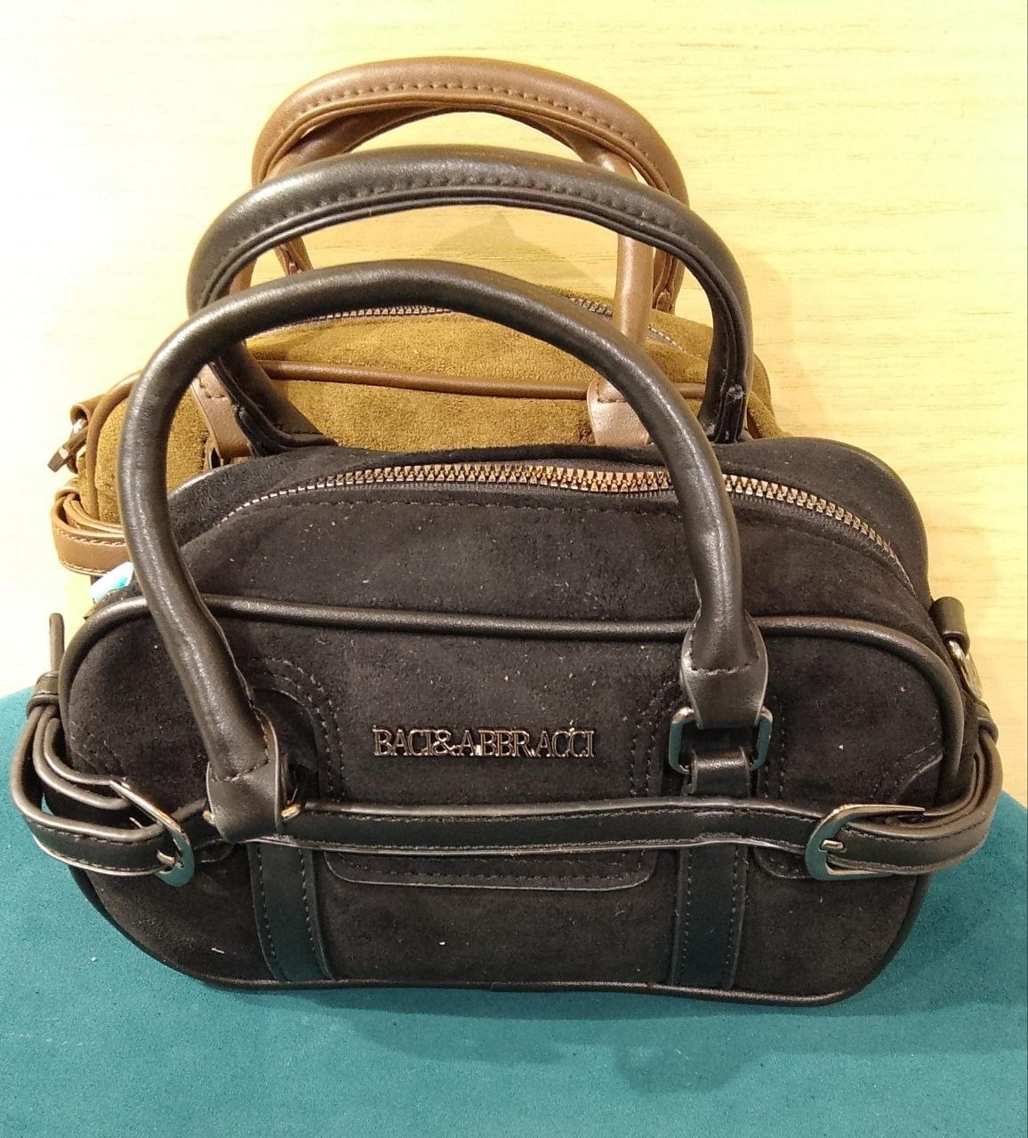 borsa bauletto scamosciato