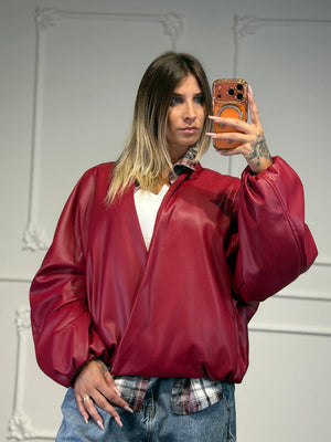 giacca oversize con scollo a V
