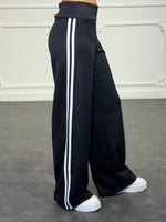 pantaloni con risvolto e bande