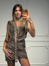 abito leo con foulard