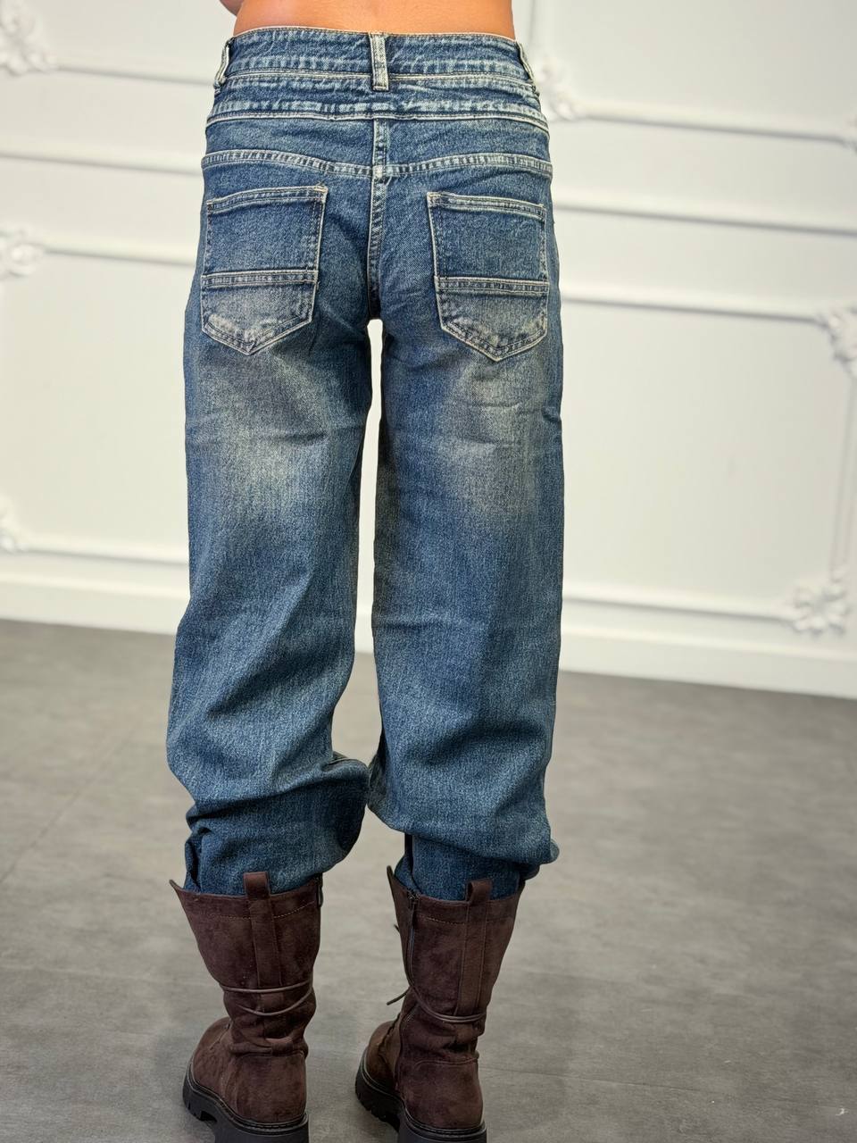 jeans doppia allacciatura