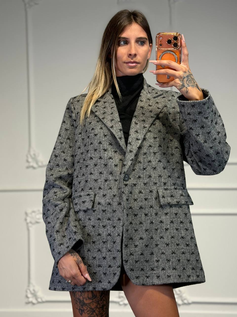 blazer fiocchetto