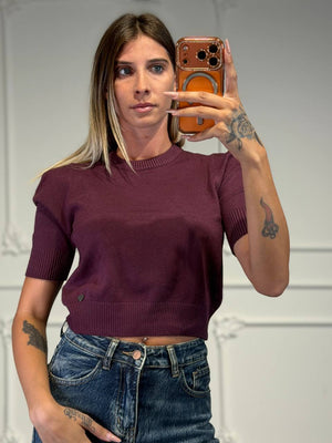 maglia in filo manica 3/4