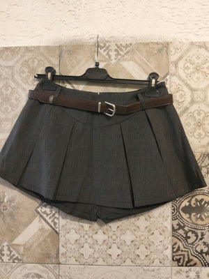 gonna pantaloncino plissettata