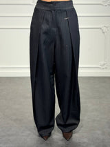 pantalone office gessato