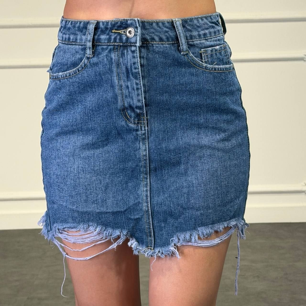 gonna jeans semplice