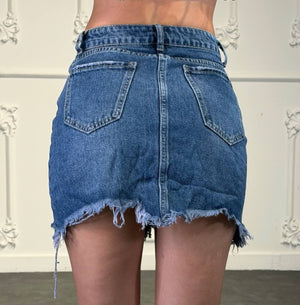 gonna jeans semplice
