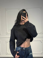 maglia in cotone con spalline