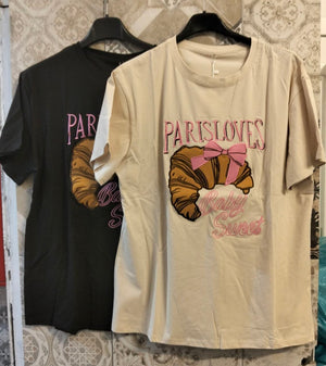 maglia brioches con stampa