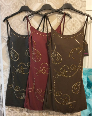 abito in licra con dettagli oro